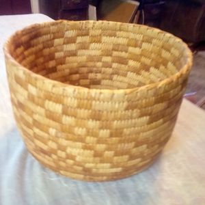 Authentic "Back in the day" hand woven..Native American basket